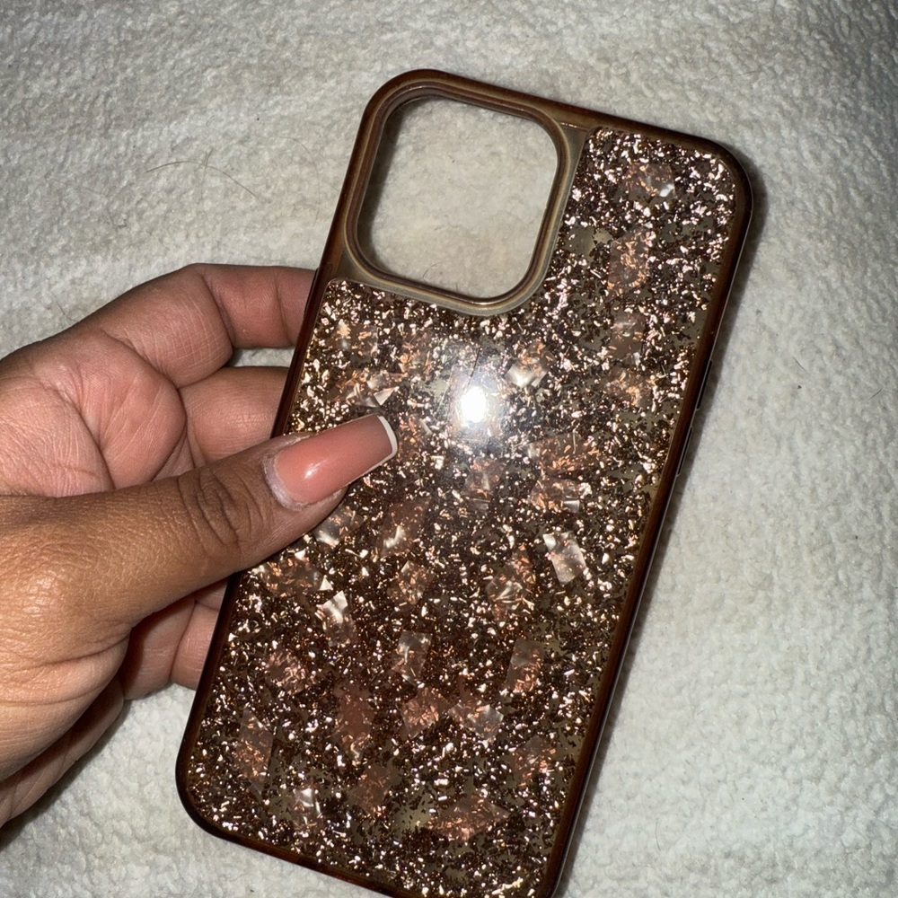 Glittery Brown Phone Case
